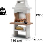 Palazzetti Gran Canaria – Grillkamin aus Beton – Grillrost 68×40 cm