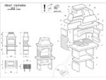 Palazzetti Gran Canaria – Grillkamin aus Beton – Grillrost 68×40 cm – Bild 2
