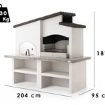 Palazzetti New Zealand 2 – Kombi-Grillkamin mit Holzbackofen aus Beton