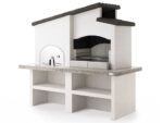 Palazzetti New Zealand 2 – Kombi-Grillkamin mit Holzbackofen aus Beton – Bild 4