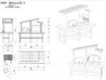 Palazzetti New Zealand 2 – Kombi-Grillkamin mit Holzbackofen aus Beton – Bild 2