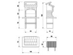 Palazzetti Olbia 2 – Holzkohlegrill aus Beton – Bild 3