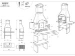 Palazzetti Rimini – Grillkamin aus Beton – Grillfläche 68×40 cm – Bild 2