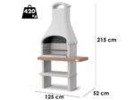 Palazzetti Rimini – Grillkamin aus Beton – Grillfläche 68×40 cm
