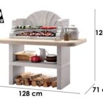 Palazzetti St. Tropez – Grillkamin aus Beton – Grillfläche 76×40 cm
