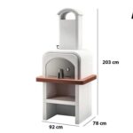 Palazzetti Stefy – Holzbackofen für den Außenbereich – Backraum 52×51 cm