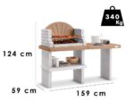 Palazzetti Vasto – Grillkamin – für Holz und Holzkohle