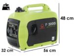 Pramac P3000I – Leiser Benzin Inverter-Stromerzeuger 2.6 kW – Dauerleistung 2.3 kW – 230V