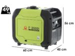 Pramac P3500I – Leiser Benzin Inverter-Stromerzeuger 3.3 kW – Dauerleistung 3 kW – 230V