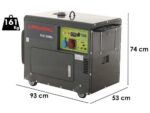 Pramac PMD5050s – Leiser Diesel-Stromerzeuger mit Rädern und AVR-Regelung 3,6 kW – Dauerleistung 3.6 kW – 400V