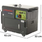 Pramac PMD5050s – Leiser Diesel-Stromerzeuger mit Rädern und AVR-Regelung 3,6 kW – Dauerleistung 3.6 kW – 400V