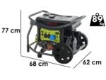 Pramac WX 6200 ES – Benzin-Stromerzeuger auf Rädern 5.8 kW – Dauerleistung 5.3 kW – 230V + ATS
