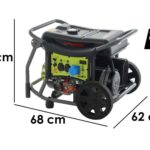 Pramac WX 6200 ES – Benzin-Stromerzeuger auf Rädern 5.8 kW – Dauerleistung 5.3 kW – 230V + ATS
