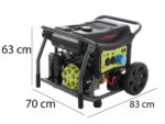 Pramac WX7000 – Benzin-Stromerzeuger mit Rädern und AVR-Regelung und Elektrostarter 6.1 kW – Dauerleistung 5.8 kW – 230V