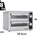 Prismafood HIDEO 2/40 – Backofen für Pizza – 3200 W