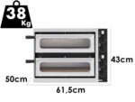 Prismafood SMALL BASIC 2/40 VETRO 4T – Pizzaofen- 4 Thermostate