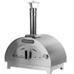 Quattro Stagioni Holzbackofen für Pizza – Farbe: Anthrazit – für 1 Pizza