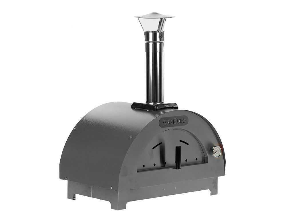 Quattro Stagioni Holzbackofen für Pizza – Farbe: Anthrazit – für 1 Pizza – Bild 3