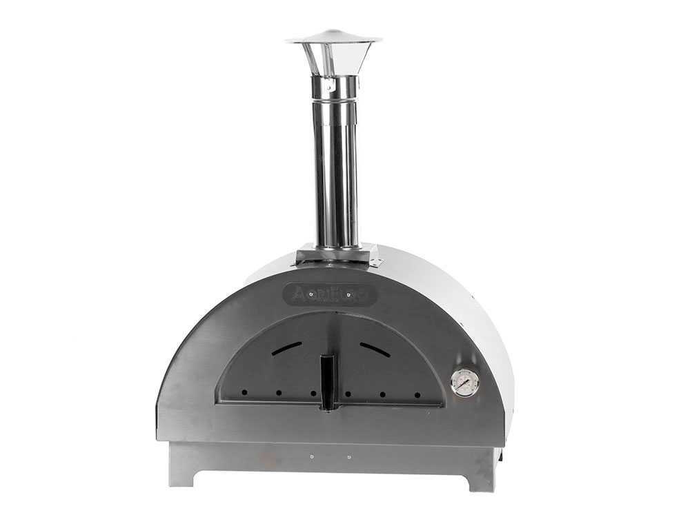 Quattro Stagioni Holzbackofen für Pizza – Farbe: Anthrazit – für 1 Pizza – Bild 2