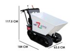 Raumpendumper Seven Italy T500HD GX-E – Hydraulische Dumper-Mulde – Tragfähigkeit 500 kg
