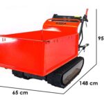 Raupendumper AMA TAG500T mit ausdehnbarer Mulde, Tragfähigkeit 500 Kg