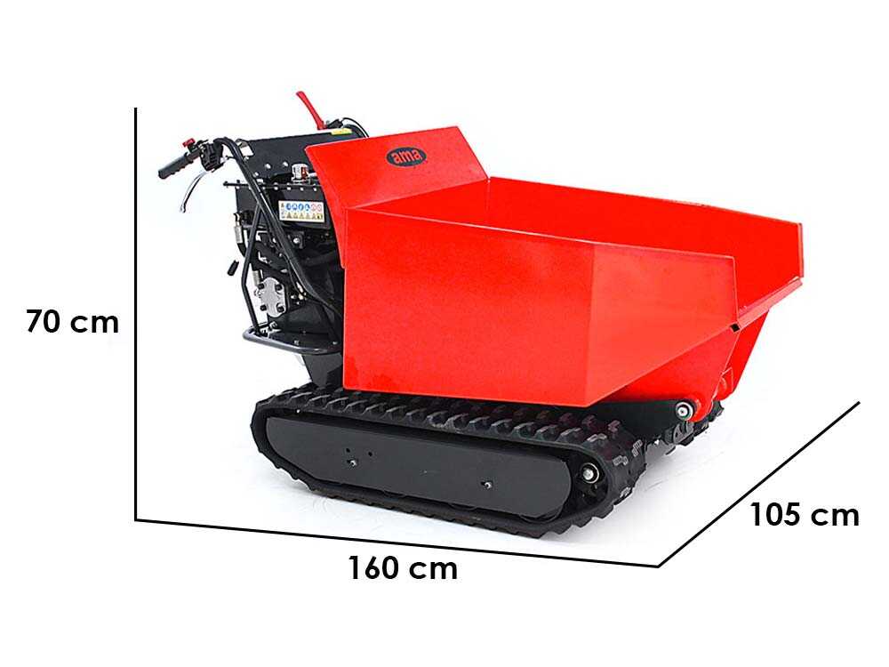 Raupendumper AMA TAG500TD – Hydraulische Kippmulde – Tragfähigkeit 500Kg – Bild 1