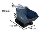 Raupendumper BlackStone TB 3250 D – manuelle Dumper Mulde – maximale Tragfähigkeit 320 kg