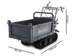 Raupendumper Blackstone TB 3250 F mit kippbarer Bordwand – Tragfähigkeit 320 Kg