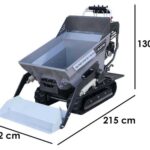 Raupendumper Blackstone TB-PRO 5500 DLT-Hydro – Tragfähigkeit der Mulde 500 Kg