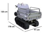 Raupendumper Blackstone TB-PRO 5500 FT – Kippbare, ausziehbare Mulde 500 Kg