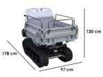 Raupendumper Blackstone TB-PRO 5500 FT-Lift – Mulde mit Scherenhubmechanismus