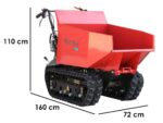 Raupendumper BLUE BIRD Transporter 500 D – Mulde mit 500 kg Tragfähigkeit