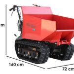 Raupendumper BLUE BIRD Transporter 500 D – Mulde mit 500 kg Tragfähigkeit
