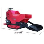 Raupendumper Blue Bird Trasporter 500DL – Hydraulisches Kippsystem, Ladekapazität 500 kg