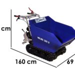 Raupendumper BullMach HELIOS 320 D – Dumper-Mulde, Antrieb manuell, max. Nutzlast 320 Kg