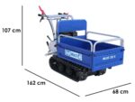 Raupendumper BullMach Helios 320 E – manuell ausziehbare Mulde 320Kg