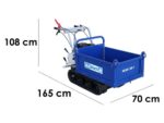 Raupendumper BullMach Helios 320F mit aufklappbaren Seitenwänden – Tragfähigkeit 320 Kg