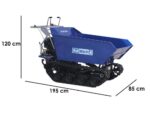 Raupendumper BullMach Helios 500 D – Hydraulische Dumper Mulde 500Kg