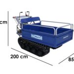 Raupendumper BullMach Helios 500 E – ausziehbare Ladefläche hydraulisch 500Kg