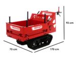 Raupendumper CECCATO CINGOLONE – Auziehbarer Kasten – Tragfähigkeit 350 kg