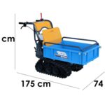 Raupendumper EuroMech EM400H-Agri – Ausziehbare Mulde – 400 kg Nutzlast