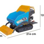 Raupendumper EuroMech EM500H-Dump & Shovel – 500 kg Dumper Mulde mit hydraulischem Kippsystem mit Schaufel