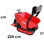 Raupendumper GeoTech Pro Geoporter 550 DHS Hydro – Hydraulische Dumper Mulde 500Kg