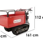 Raupendumper GeotechPro GeoPorter H-540E Hydro – Hydraulische ausziehbare Mulde 500Kg