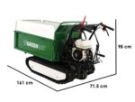 Raupendumper GreenBay EXPANDER 500 HONDA GP160 – ausziehbarer Kasten – Tragfähigkeit 500 kg