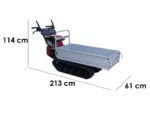 Raupendumper Honda HP 500 BX E1 – ausziehbare Kastenmulde – Tragfähigkeit 500 kg
