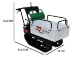 Raupendumper Seven Italy T300 GX – ausdehnbare Mulde – Tragfähigkeit 300 kg
