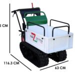 Raupendumper Seven Italy T300 GX-E – ausdehnbare Mulde – Elektrostarter – Tragfähigkeit 300 kg