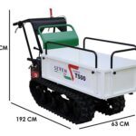 Raupendumper Seven Italy T500 GX – ausziehbare Mulde – Tragfähigkeit 500 kg