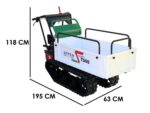 Raupendumper Seven Italy T500 GX-E – ausdehnbare Mulde – Tragfähigkeit 500 kg